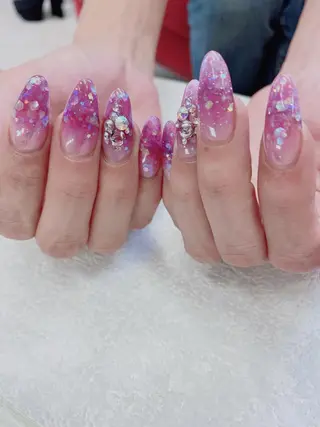 セミロング JNA認定講師🌸 RIEのネイルデザイン