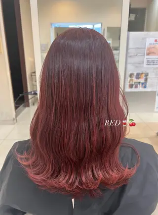 ロング カラー ヘアアレンジ LiTA 友田未来のヘアスタイル