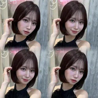 セミロング カラー 韓国/ワンホン/新宿 /Rumiのヘアスタイル