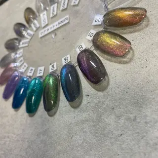 ショート カラー パーマ ヘアアレンジ メンズ キッズ ネイル マツエク・マツパ アイブロウ 今福鶴見ネイル 8(ｴｲﾄ)のネイルデザイン