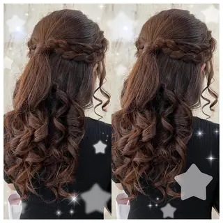 セミロング カラー ヘアアレンジ セキグチ💞 lilaのマツエク・マツパデザイン