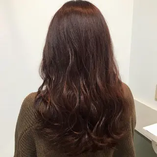 セミロング カラー ヘアアレンジ GiseL天神カラー 髪質改善/ブリーチのヘアスタイル