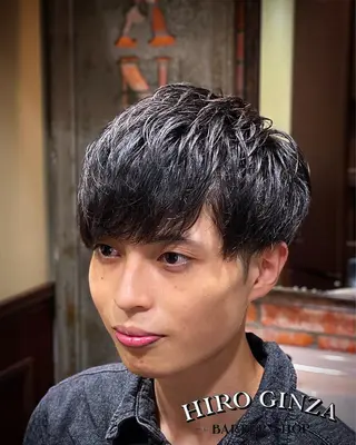 ショート メンズ ヒロ銀座 バーバーショップ神楽坂所属・ひらお あおとのヘアスタイル