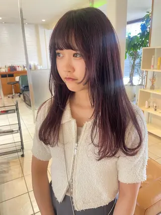 ロング 🌟デザインカラー 🌟コノミ🌟のヘアスタイル