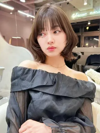 ミディアム Lond profil 浦和所属・浦和/ハッシュカット /ウルフ/設樂彩乃のヘアスタイル