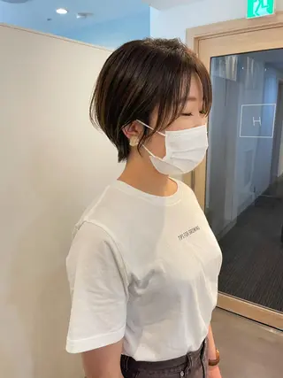 ショート 大迫 江梨のヘアスタイル