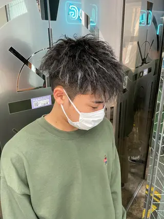 カラー パーマ メンズ Le'a所属・渋谷/フェード/ 國分 翔のヘアスタイル