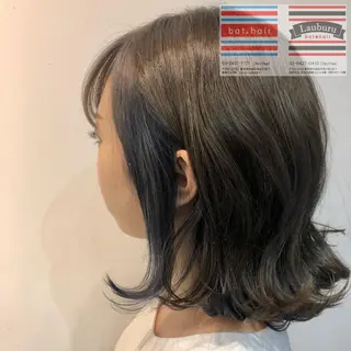 ミディアム カラー パーマ ヘアアレンジ メンズ キッズ バトヘアー渋谷 officialのヘアスタイル
