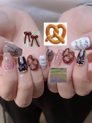 ネイル 3dパーツ/流行り 👧shushu❤️のネイルデザイン