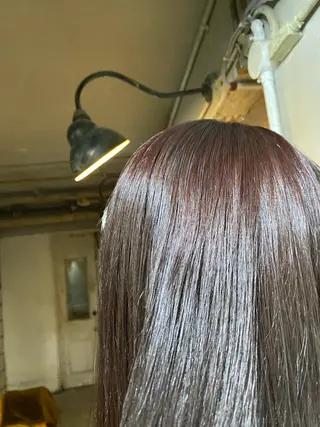 セミロング カラー お任せヘア☘️☘️ 及川渚のヘアスタイル