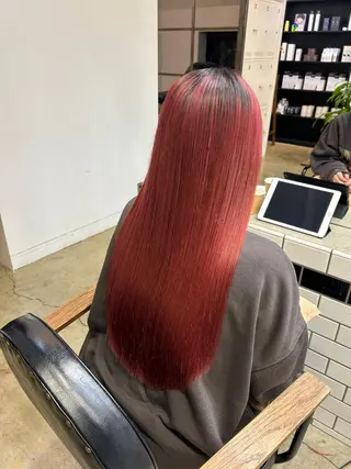 ロング カラー ヘアアレンジ 🎀暖色カラー🎀 ♡yurika♡のヘアスタイル