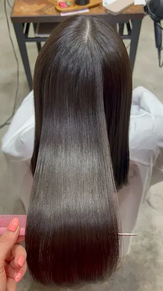 ロング パーマ 栄/大須/髪質改善/ ブリーチ/yuzuのヘアスタイル