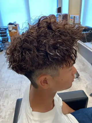 パーマ メンズ メンズ特化/パーマ/ フェードWATARUのヘアスタイル