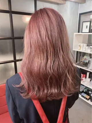 ロング カラー SAKURA 原宿所属・なかの たくみのヘアスタイル