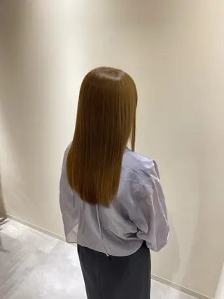 セミロング 韓国ヘア🇰🇷竹本 優希のヘアスタイル