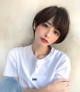 ショート 🧡くびれヘア/前髪 顔周り🧡久原結衣のヘアスタイル