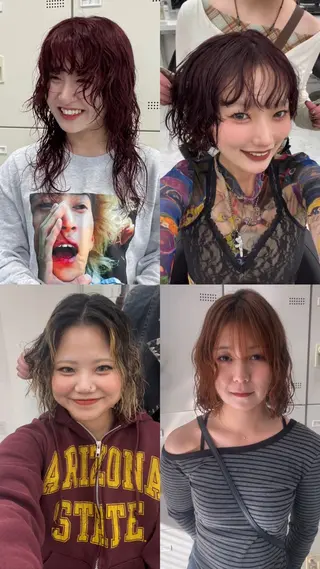 パーマ mayu/ブリーチ/ layer/似合わせのヘアスタイル