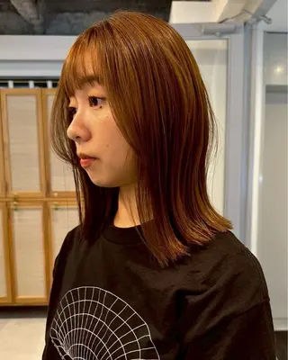 ミディアム nok所属・nok Osakaのヘアスタイル