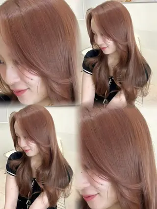 ロング カラー 🫧ミルクティー ブリーチRIKU🫧のヘアスタイル