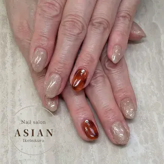 ネイル ネイルサロンアジアン池袋店所属・林 夏萌のネイルデザイン