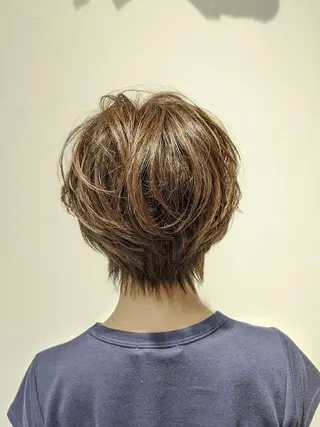 ショート カラー ヘアアレンジ ace share salon所属・桑原 祥のヘアスタイル