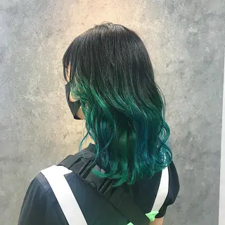 セミロング 所渉/韓国レイヤー /ウルフカットのヘアスタイル