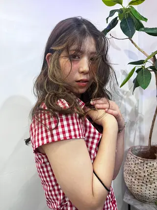 カラー ness 一花のヘアスタイル