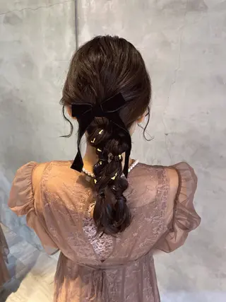 セミロング ヘアセット/透明感 カラー/MIHO🤎のヘアスタイル