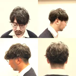 ミディアム パーマ メンズ 前田賢生 ご新規様はNGのヘアスタイル