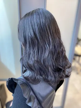 セミロング カラー SALOWIN神戸三宮East店所属・【透明感、艶髪】西村 有司のヘアスタイル