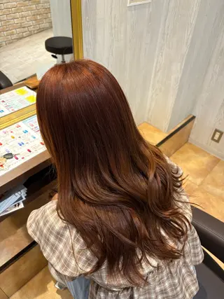 ロング カラー ブリーチなしWカラー レイヤー/Rickyのヘアスタイル