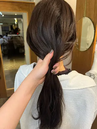 ロング カラー 鈴木 三保のヘアスタイル