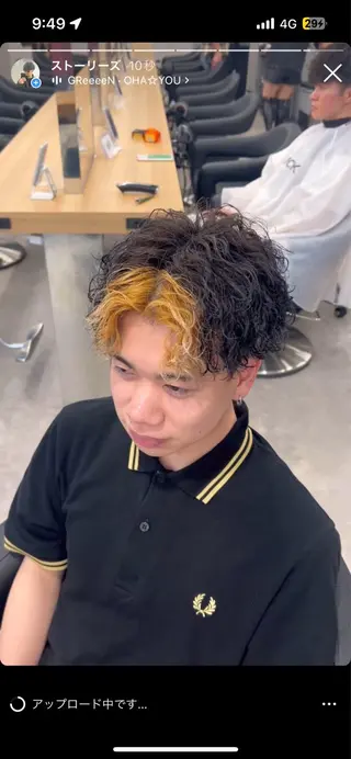 パーマ メンズ イケメン製造機 🔥上原沙羅🔥のヘアスタイル