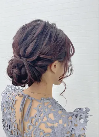 セミロング ヘアアレンジ GRANLUSSO 〜グランルッソ駅前店所属・木口 嘉美のヘアスタイル