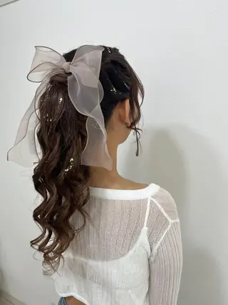 ロング ヘアセット/金山 佐野 妃都美のヘアスタイル