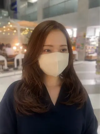 セミロング unsarto poi所属・柳澤きょうこ/ボブ 髪質改善/ヘアセットのヘアスタイル