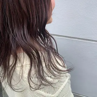 セミロング カラー ヘアアレンジ サナ🌱 切りっぱなしボブのヘアスタイル