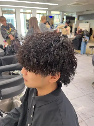 ショート パーマ メンズ 韓国レイヤーカット /REIのヘアスタイル