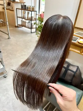 ロング Jyue-ru／北谷 /縮毛矯正/髪質改善のヘアスタイル