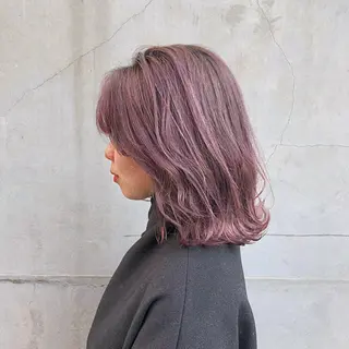 ミディアム カラー 堀江/心斎橋/西大橋 四ツ橋【Vers】のヘアスタイル