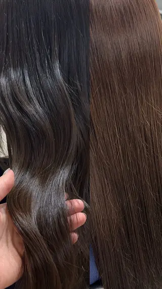 ミディアム 暖色/ダブルカラー/ オレンジ/まどか🍊のヘアスタイル