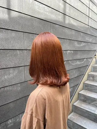 ミディアム カラー 愛莉/ラベンダー/ ベージュ/ブラウンのヘアスタイル