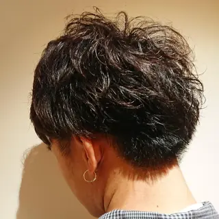 メンズ カラー パーマ ブリーチ/ヘアケア/ 艶髪/イギチハルのヘアスタイル