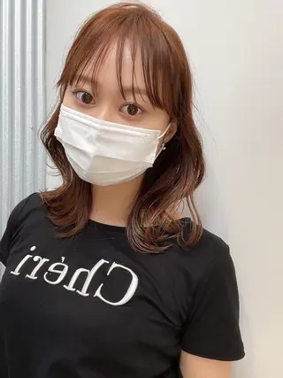 セミロング カラー ヘアアレンジ DX SHARE SALON 原宿店所属・レイヤーカット/ 田中 しょうのヘアスタイル