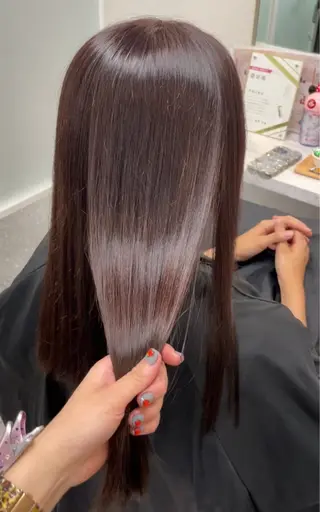 セミロング カラー 暖色/オリーブカラー /中村未来🍒🫒のヘアスタイル