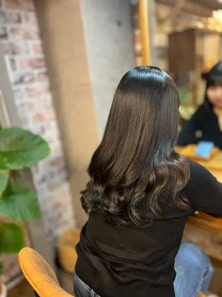 ロング カラー パーマ 髪質改善HALO トリートメント専門店のヘアスタイル