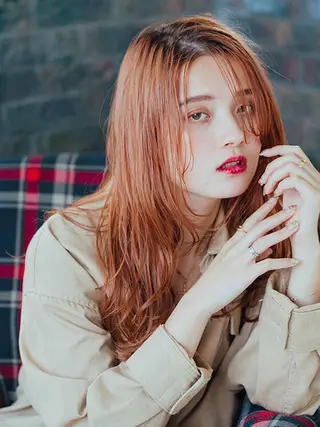 ロング カラー ヘアアレンジ 脱白髪染め美容師 竹内涼乃のヘアスタイル