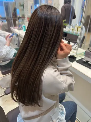 ロング カラー 韓国ヘア🇰🇷透明 感カラー/yui💞のヘアスタイル