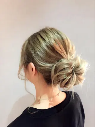 ヘアアレンジ 韓国ヘア✨グレージュ カラーasamiのヘアスタイル