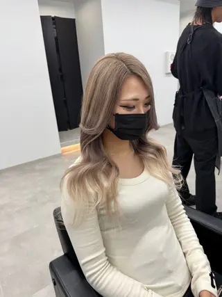 ロング エクステ/透明感 韓国ヘア/KENTAのヘアスタイル